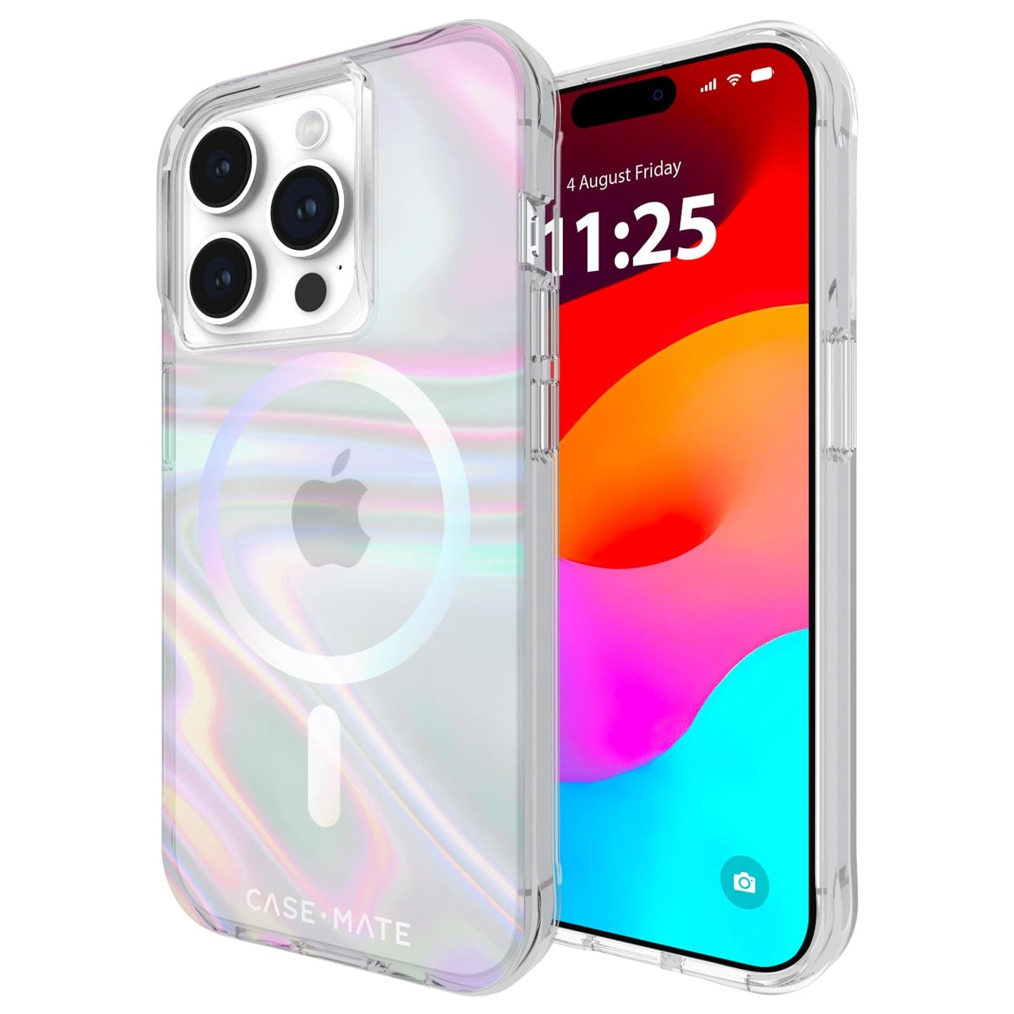 Case-Mate Soap Bubble Apple iPhone 15 Pro Case for Women | Compatible w/ MagSafe