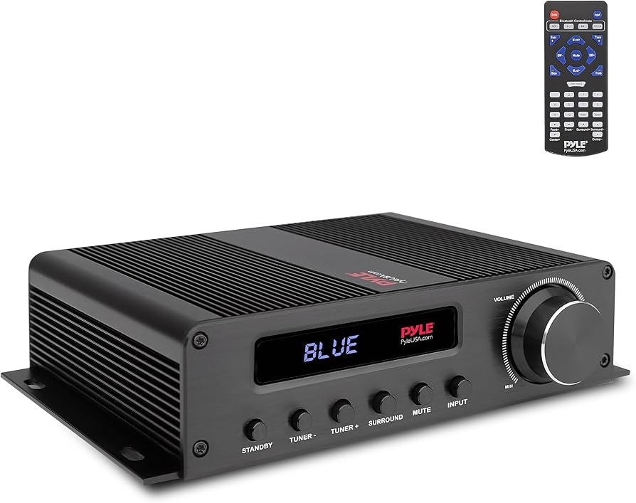 Pyle 100W 5 Channel Audio Amplifier - Wireless Bluetooth Home Theater Power