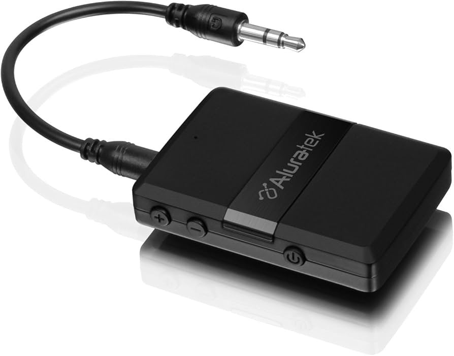 Aluratek Bluetooth V5.0 Audio Receiver and Transmitter Adapter with Low Latency