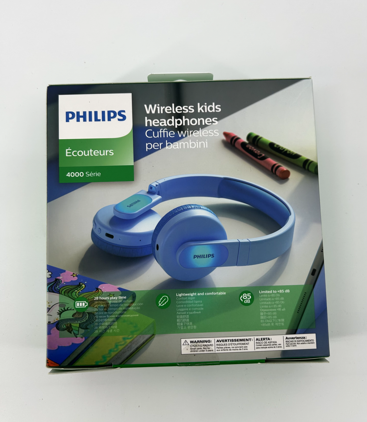PHILIPS K4206B Kids Wireless On-Ear Headphones-BT-Wired-Parental app control