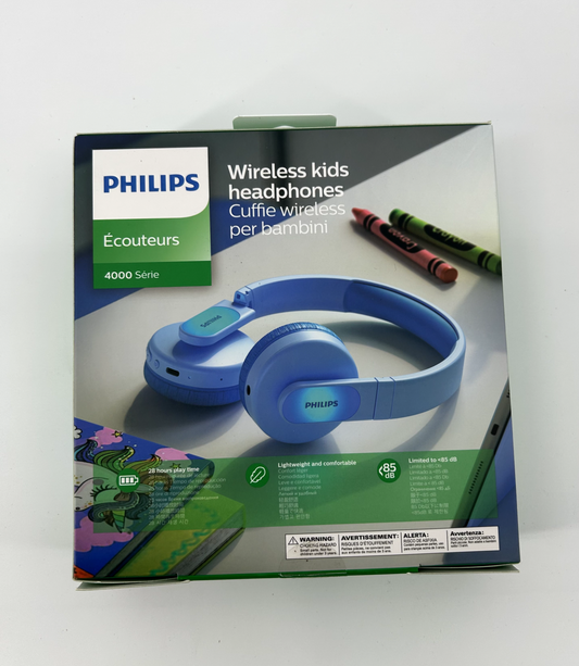 PHILIPS K4206B Kids Wireless On-Ear Headphones-BT-Wired-Parental app control