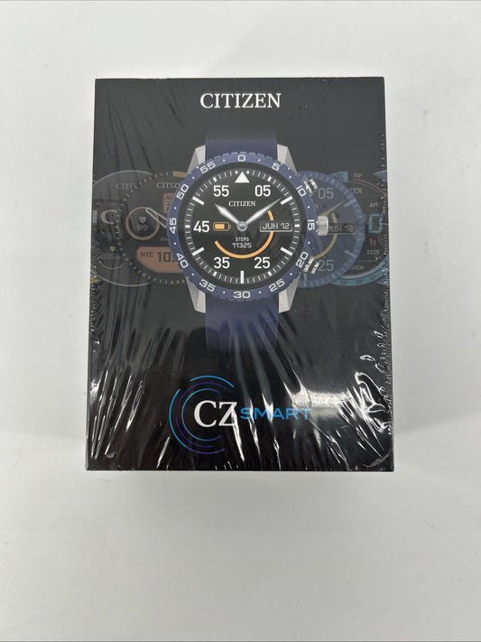 Citizen CZ Smart Touchscreen Blue Silicone Smart Watch 44MM MX1018-06X