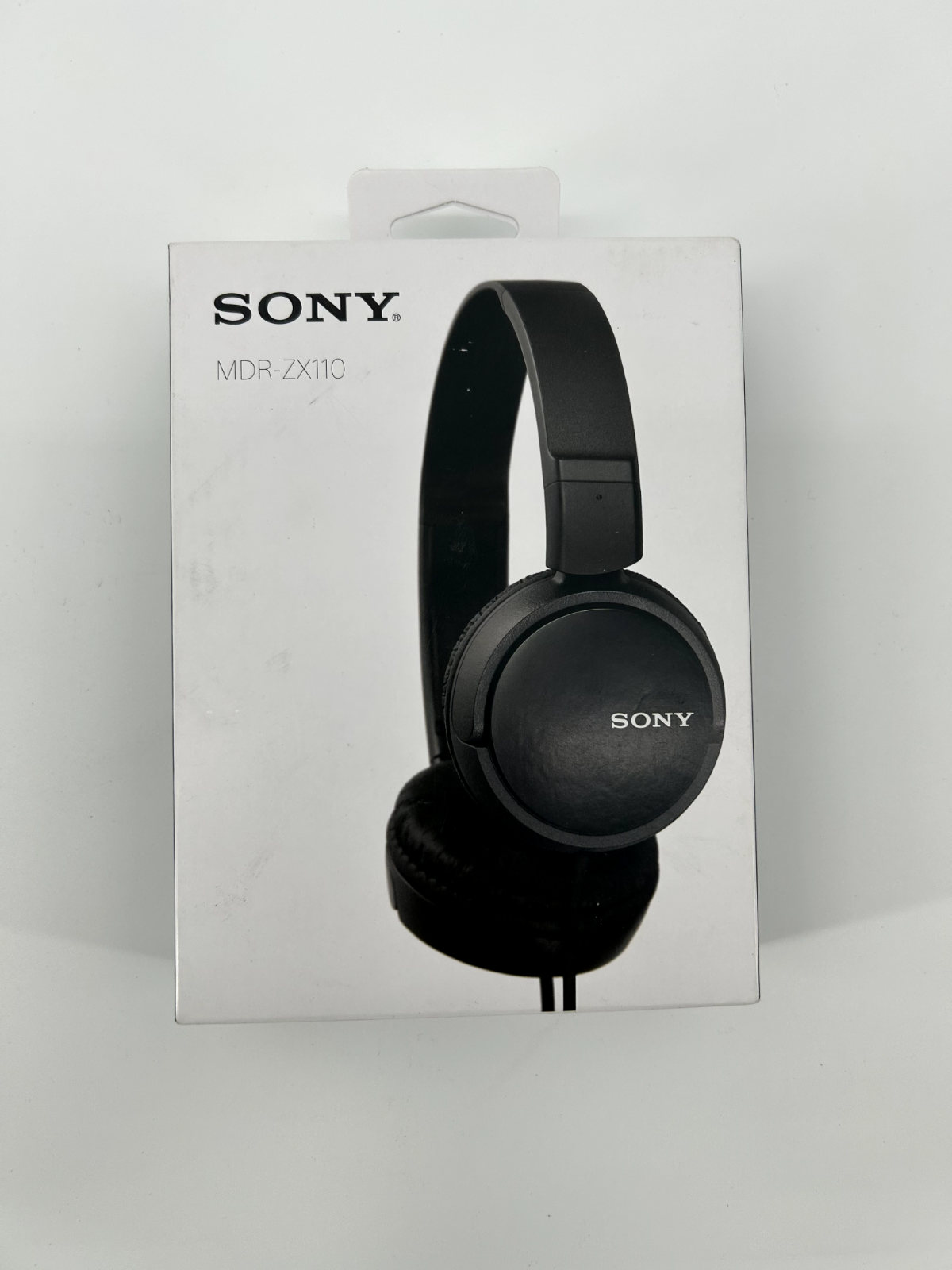 Sony MDR-ZX110 Over-Ear Monitor Headphones - Black, Lightweight, Clear Sound