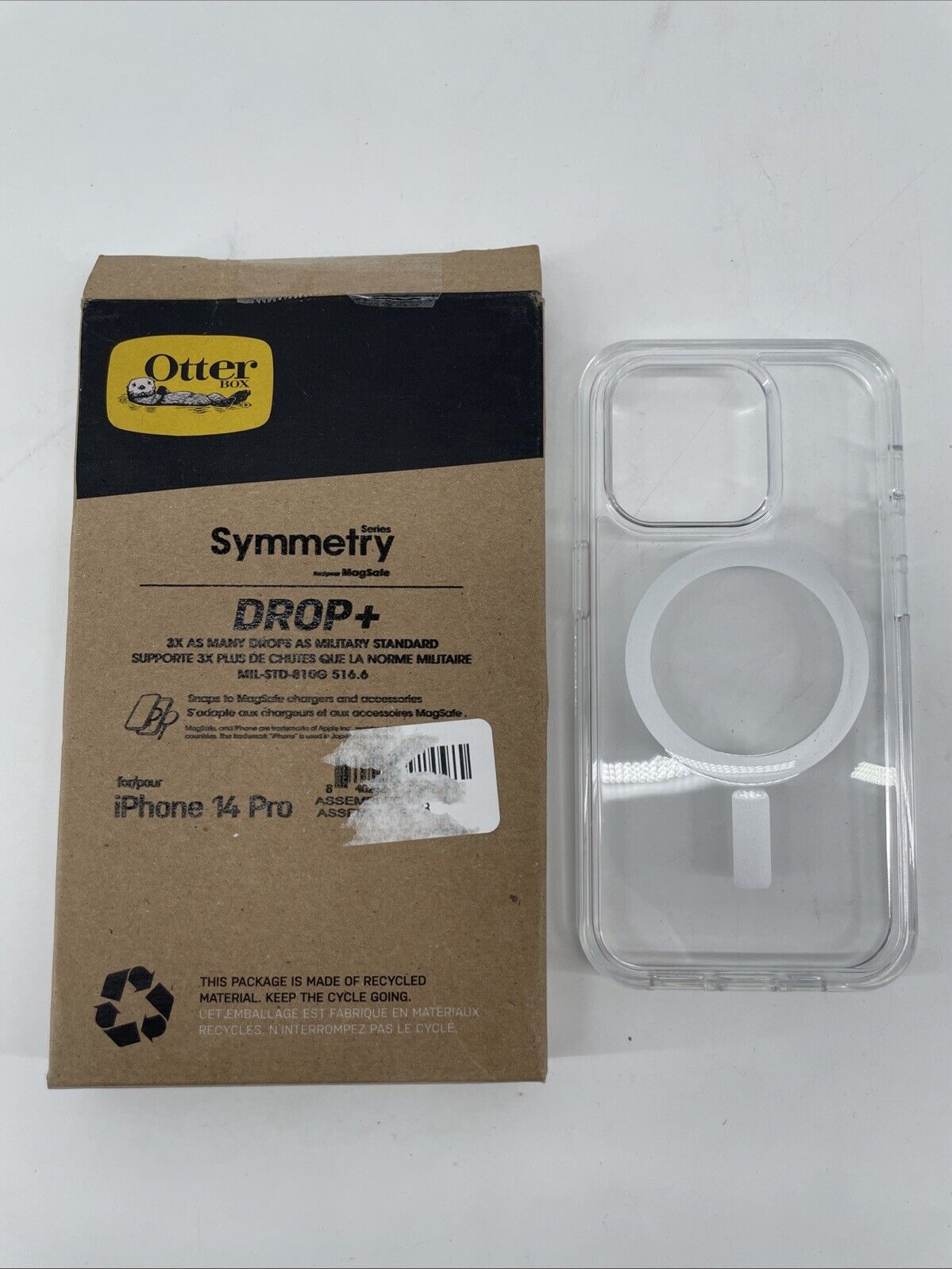 OtterBox Symmetry Series+ Case for iPhone 14 Pro (Clear)