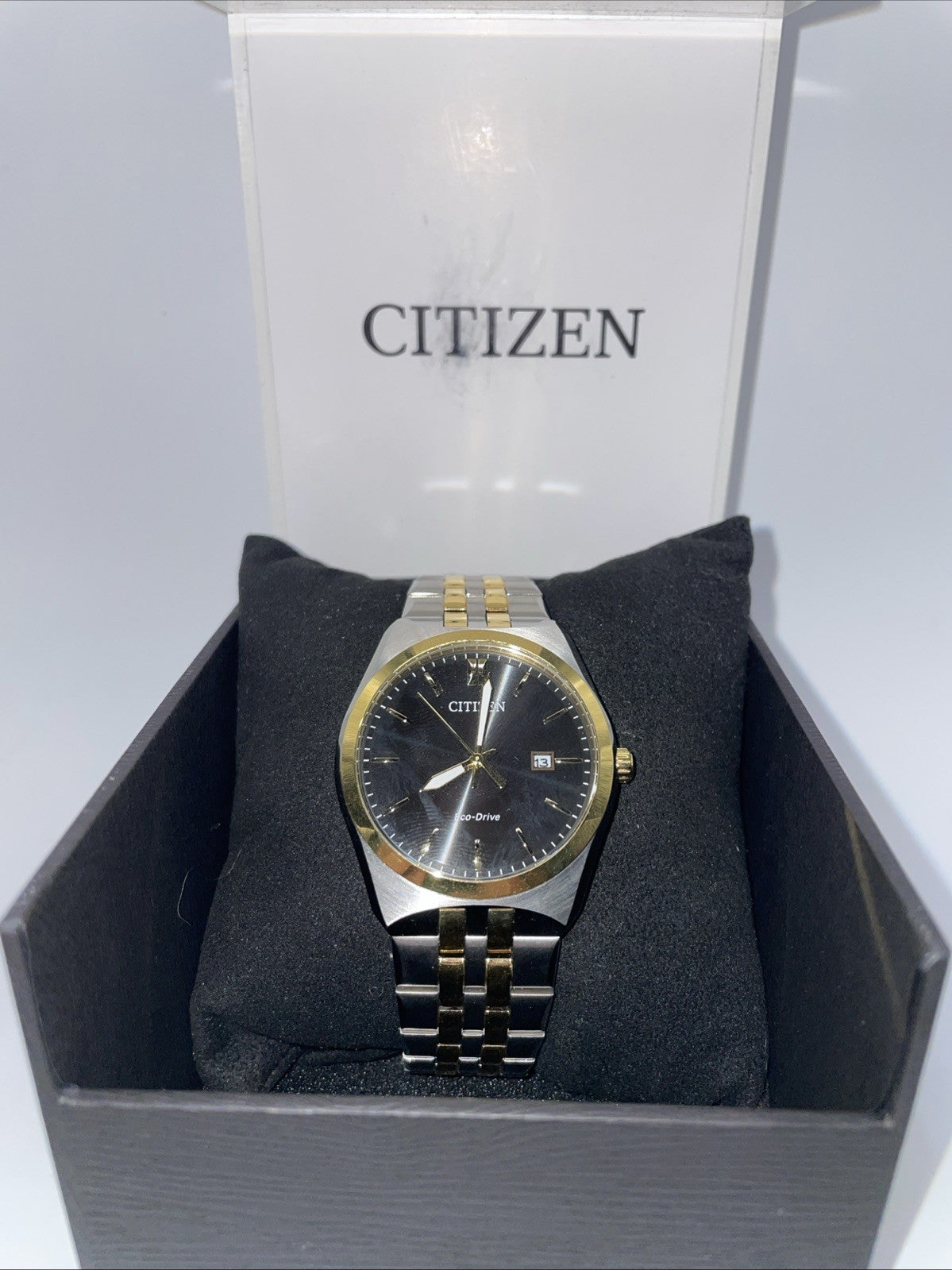 Citizen Eco-Drive Women's Corso Calendar Siler Gold Watch 28MM EW2299-50E