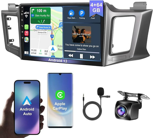 4G+64G Car Radio Stereo for Toyota RAV4 2013-2018, Wireless Carplay