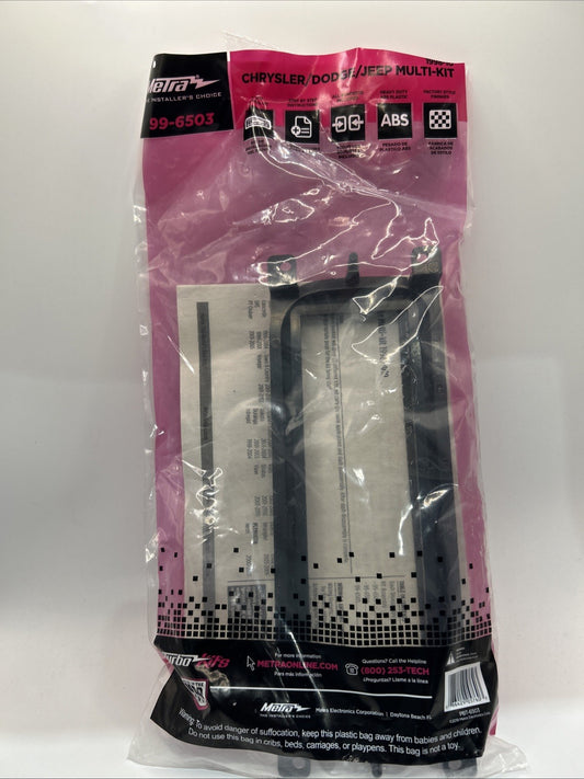 Metra 99-6503 Single DIN Install Dash Kit for Select 1998-Up Chrysler/Dodge/Jeep