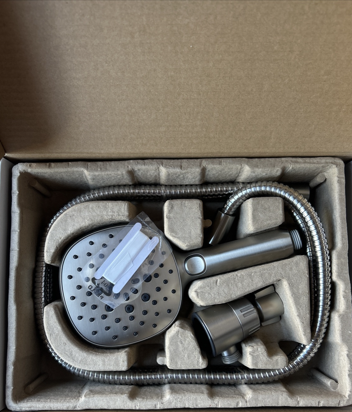Kohler Tellin Mulifunction Handshower, 5 Sprays, Brushed Nickel Finish.