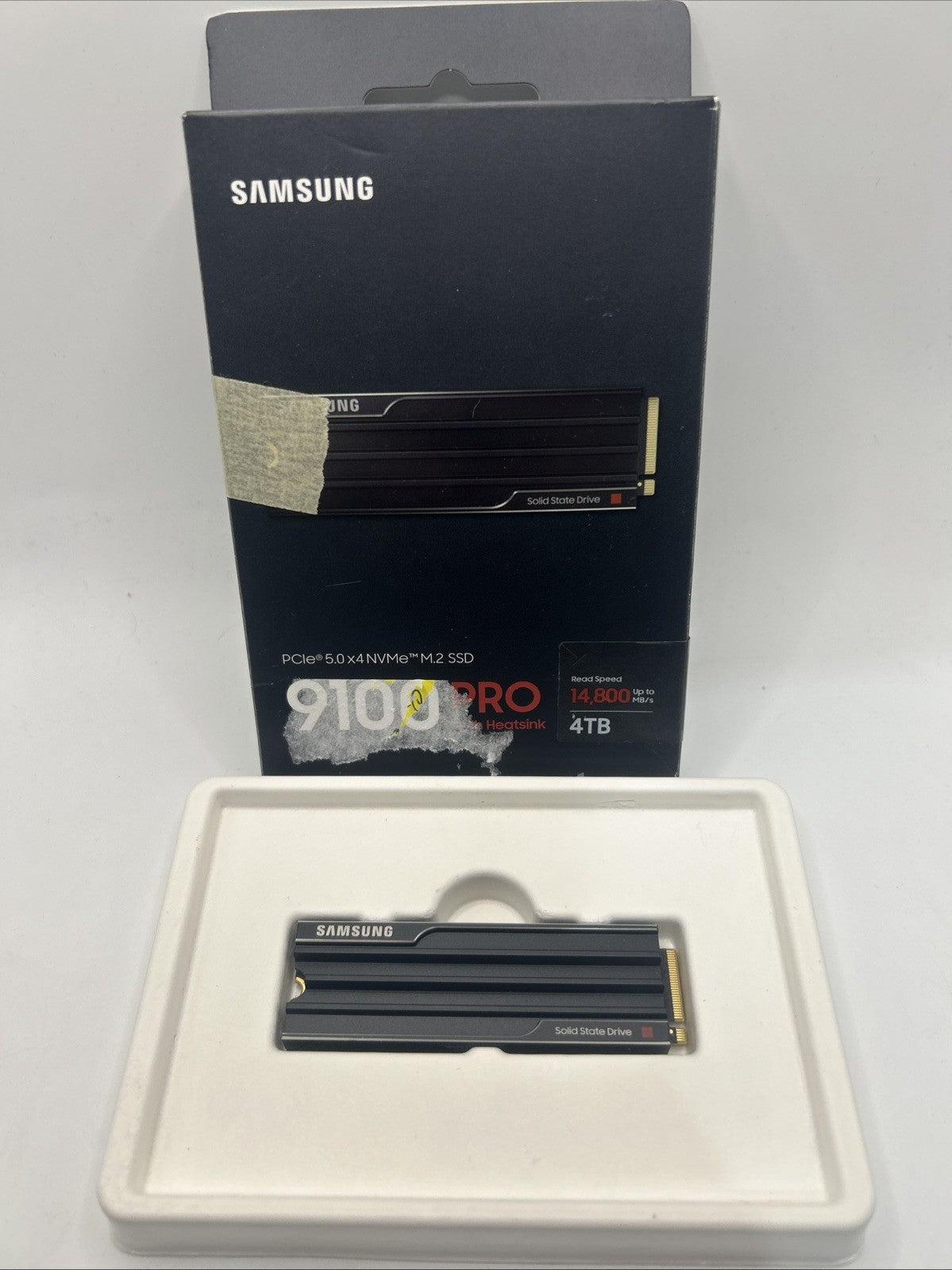 Samsung 9100 PRO 4TB with Heatsink Internal SSD PCIe Gen 5x4 NVMe