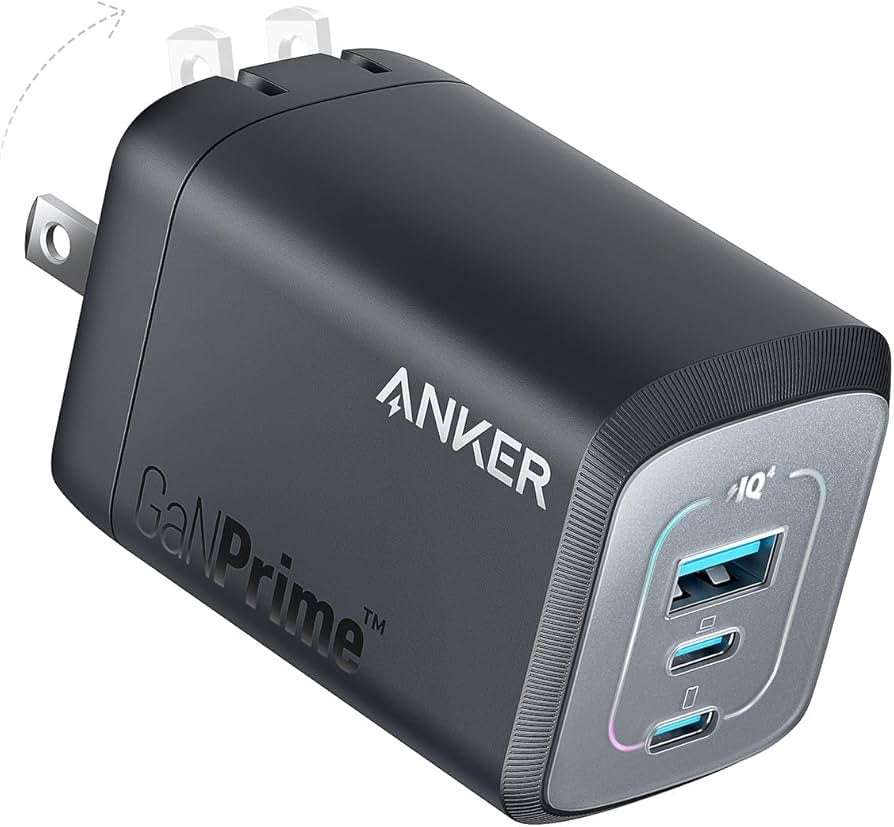 Anker Prime 100W USB C GaN Charger, 3-Port Compact Fast PPS Charger, for MacBook