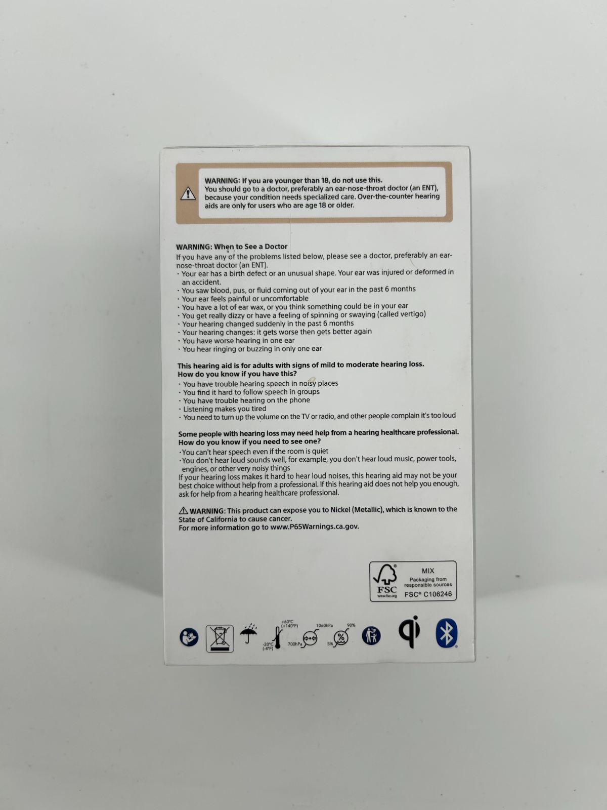 Sony CRE-E10 Self-Fitting OTC Hearing Aids - Over The Counter - FDA Approved