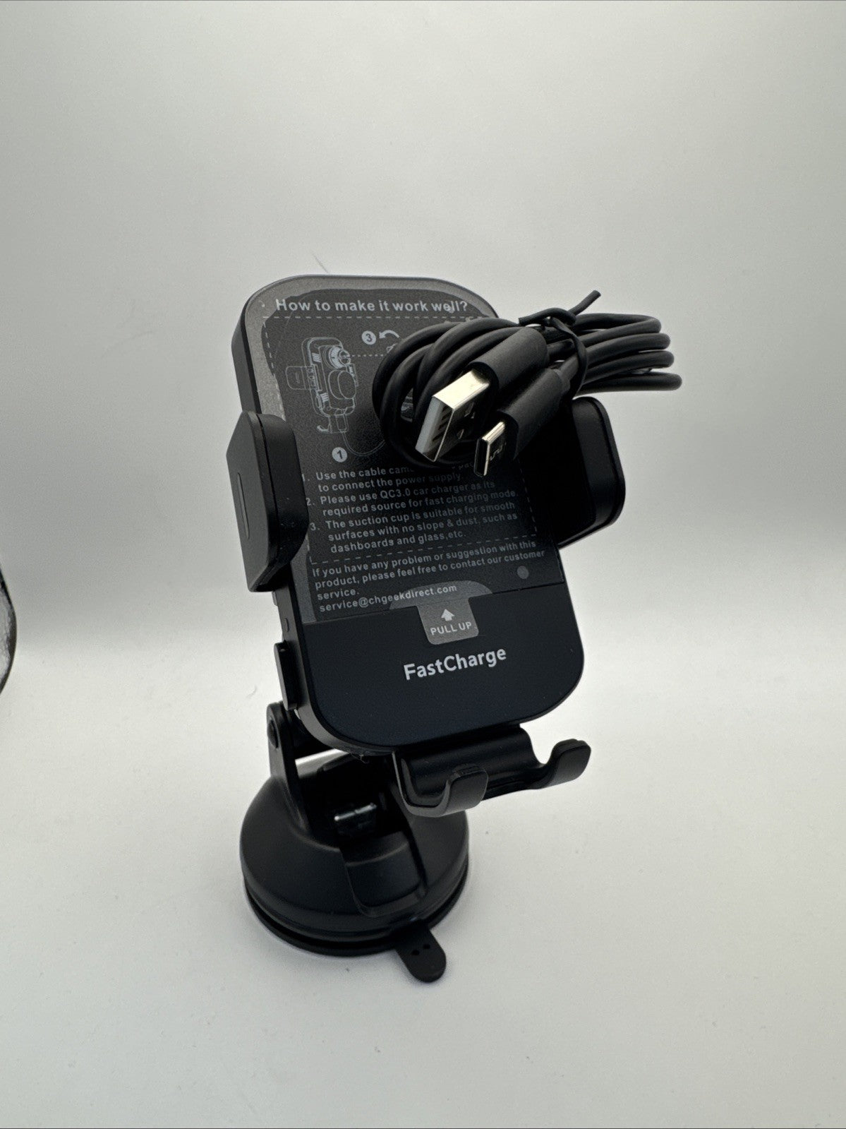 NEW Wireless Car Charger 15W Fast Charging Auto Clamp Car Charger Phone mount