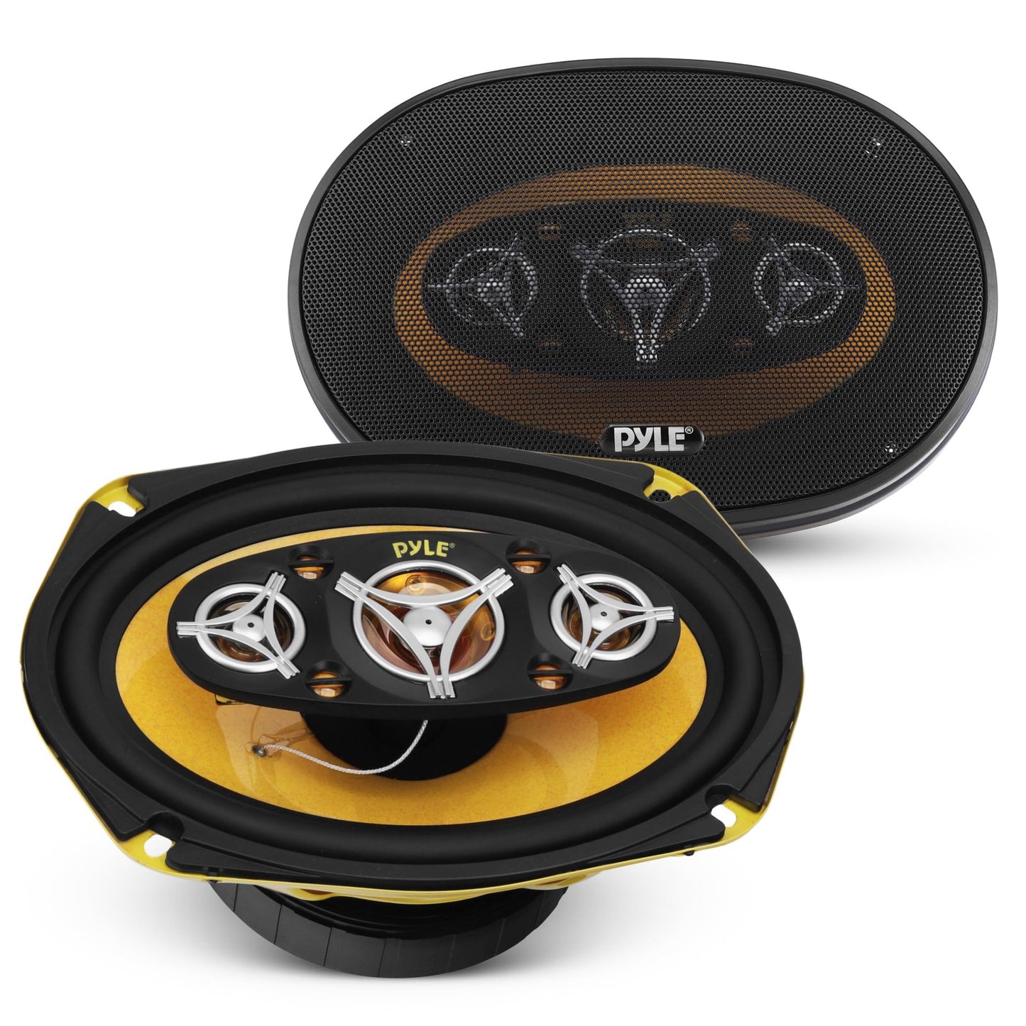 Pyle Car Eight Way Speaker System - Pro 6 x 9 Inch 500W 4 Ohm Mid Tweeter