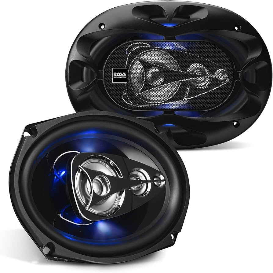 BOSS Audio Systems BE694 Rage Series 6 x 9 Inch Car Door Speakers - Blue Light