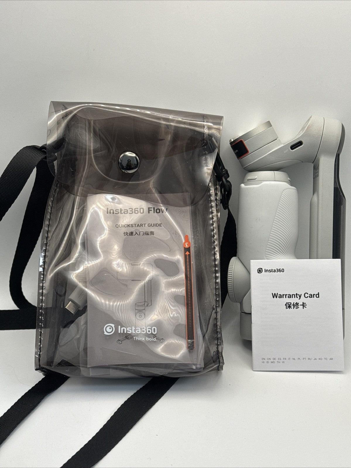 Insta360 Flow Gimbal Stabilizer for Smartphone AI- White