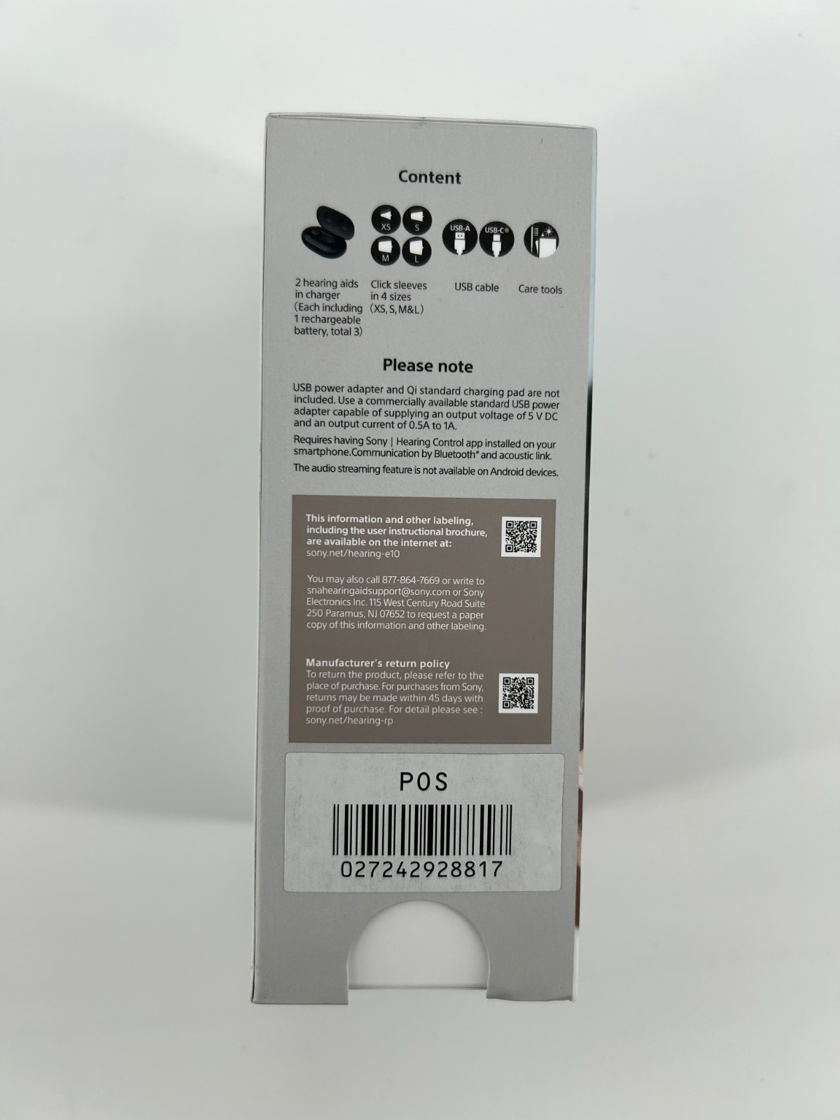 Sony CRE-E10 Self-Fitting OTC Hearing Aid