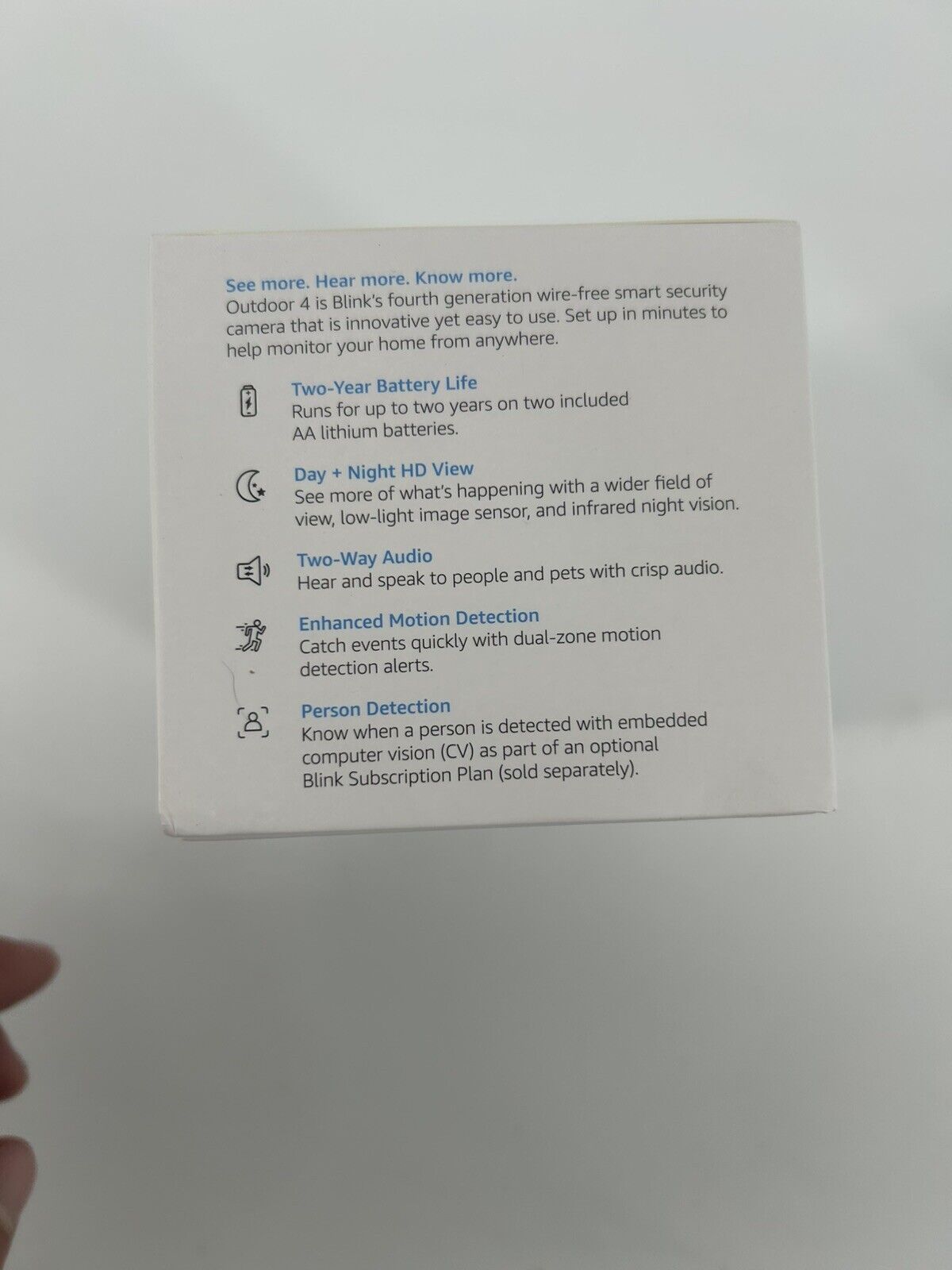 Blink Outdoor 4 (4th Gen) Wire-free Smart Security Camera - Black (B0B1N5HW22)