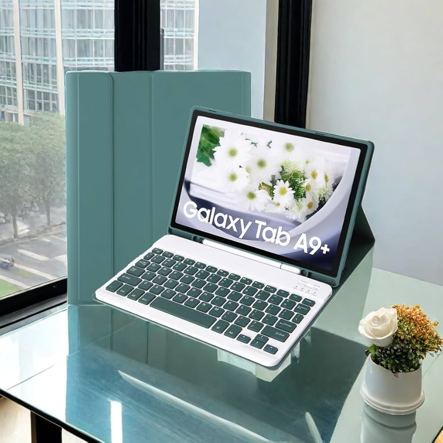 Lrufodya Samsung Galaxy Tab A9 Plus 2023 11 inch Keyboard Case