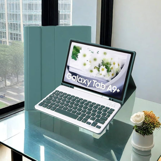 Lrufodya Samsung Galaxy Tab A9 Plus 2023 11 inch Keyboard Case