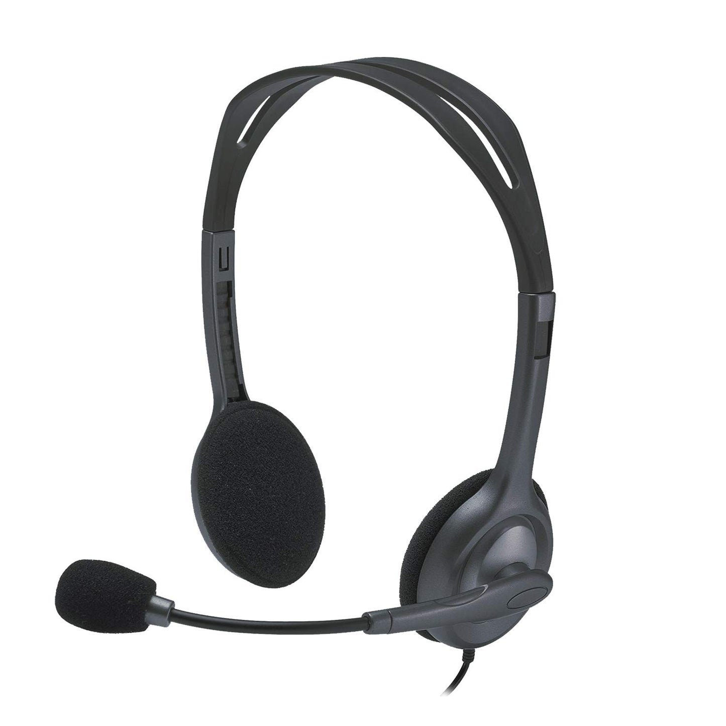 Logitech H111 Wired Headset, Stereo Headphones with Noise-Cancelling Microphone