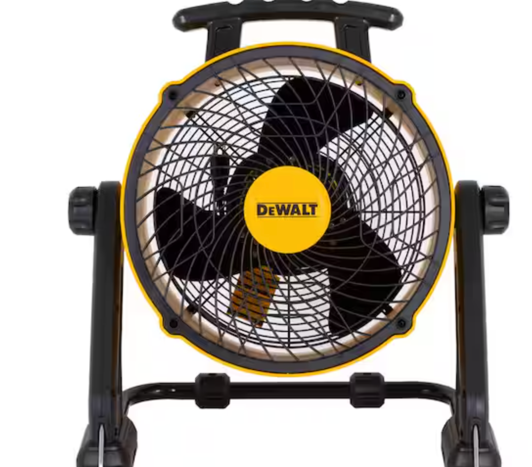 Dewalt 16” 3-Speed Portable Job Shop Fan, Benchtop, Hanging, 4000 CFM, DXF1616