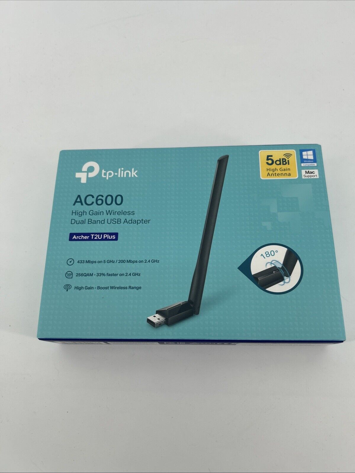 TP-Link Archer T2U Plus High Gain Wireless Dual Band USB Adapter