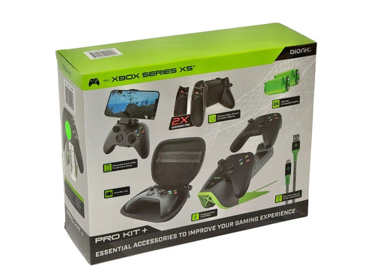 Bionik Pro Kit Video Games Accessories for Xbox Series XS, Neon Green/Black
