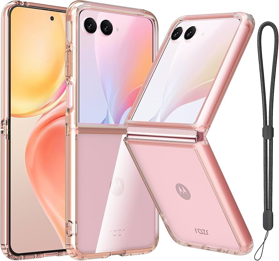 RMOCR Case Compatible with Motorola Razr Plus 2024/2025, Clear Shockproof Phone