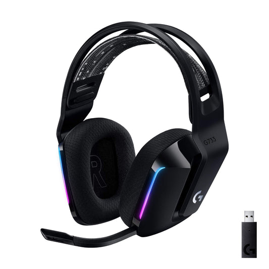 Logitech G733 LIGHTSPEED Wireless Gaming Headset – RGB, Lightweight, White