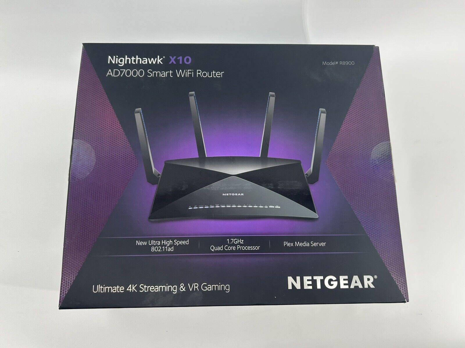 NETGEAR Nighthawk X10 AD7000 7 Port Wireless AD Router (R8900-100NAS)
