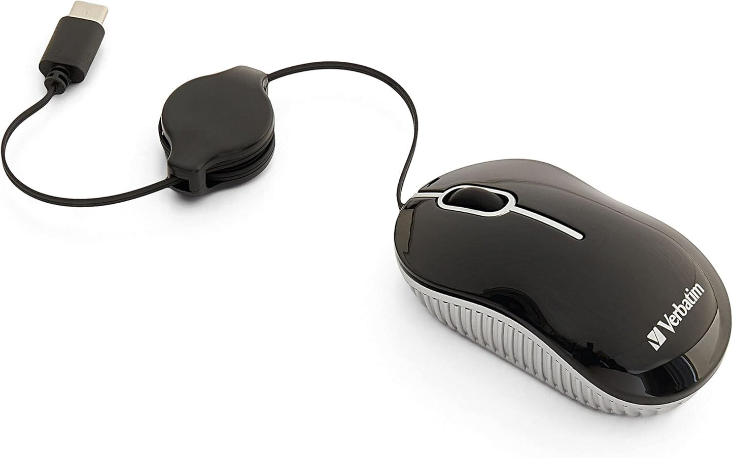Verbatim Wired Optical USB-C Mini Mouse â€“ Plug & Play Corded Small Travel
