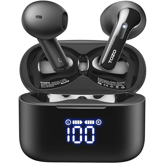 TOZO T21 Wireless Earbuds Bluetooth 5.3 in Ear Headphones Dual Mic