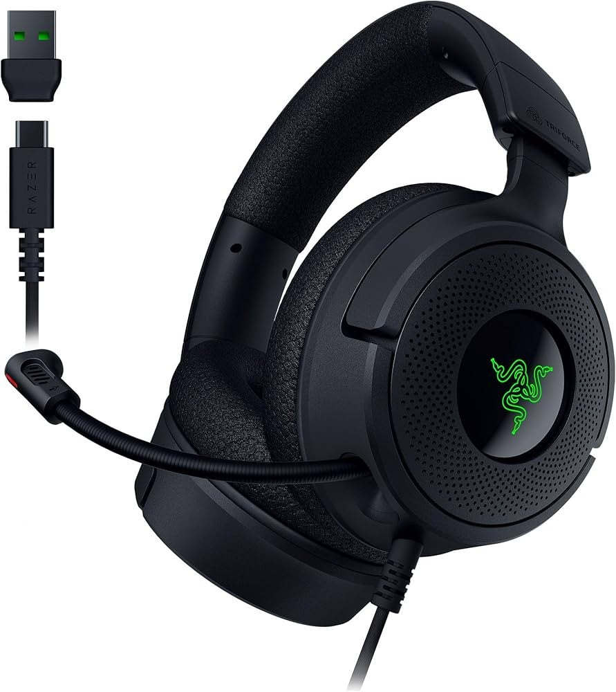 Razer Kraken V4 X Wired Gaming Headset: 40 mm Drivers - Cardioid Mic - Memory