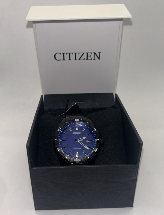 Citizen AR Eco-Drive Movement 45mm Blue/Black Stainless Steel Case with Black...