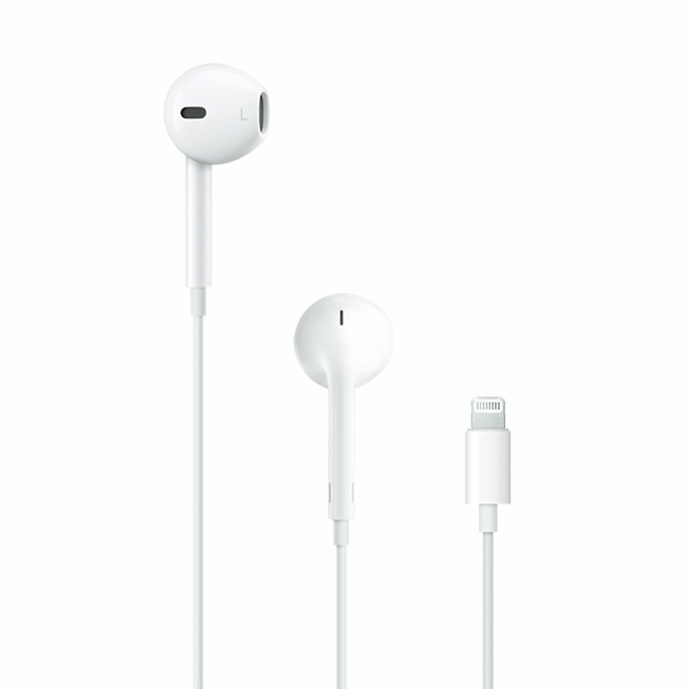 Apple EarPods with Lightning Connector Headphones, White (MMTN2AM/A)