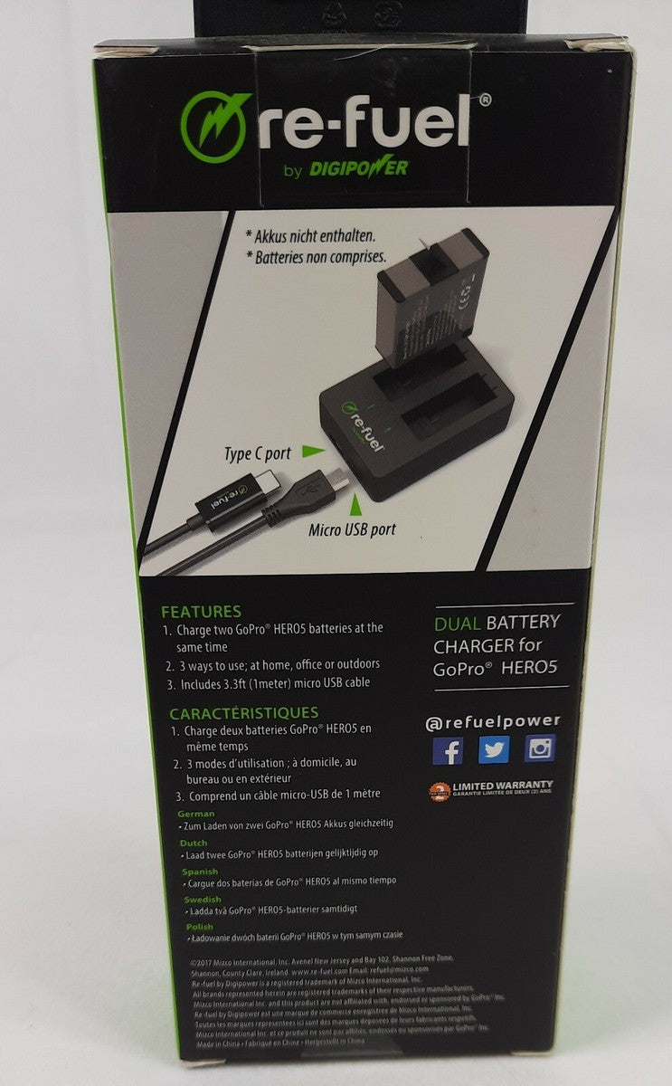 Re-fuel By Digipower Video Cameras Travel Charger For Sony Video Cameras
