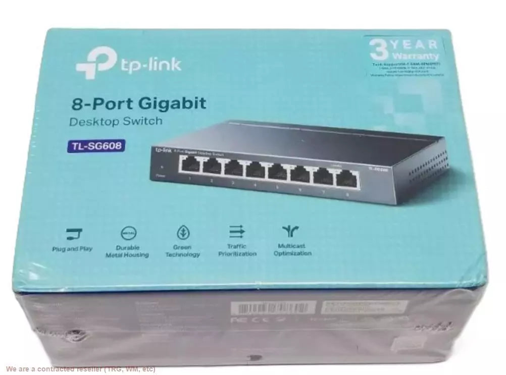 TP-Link TL-SG608 8-Port Gigabit Desktop Switch