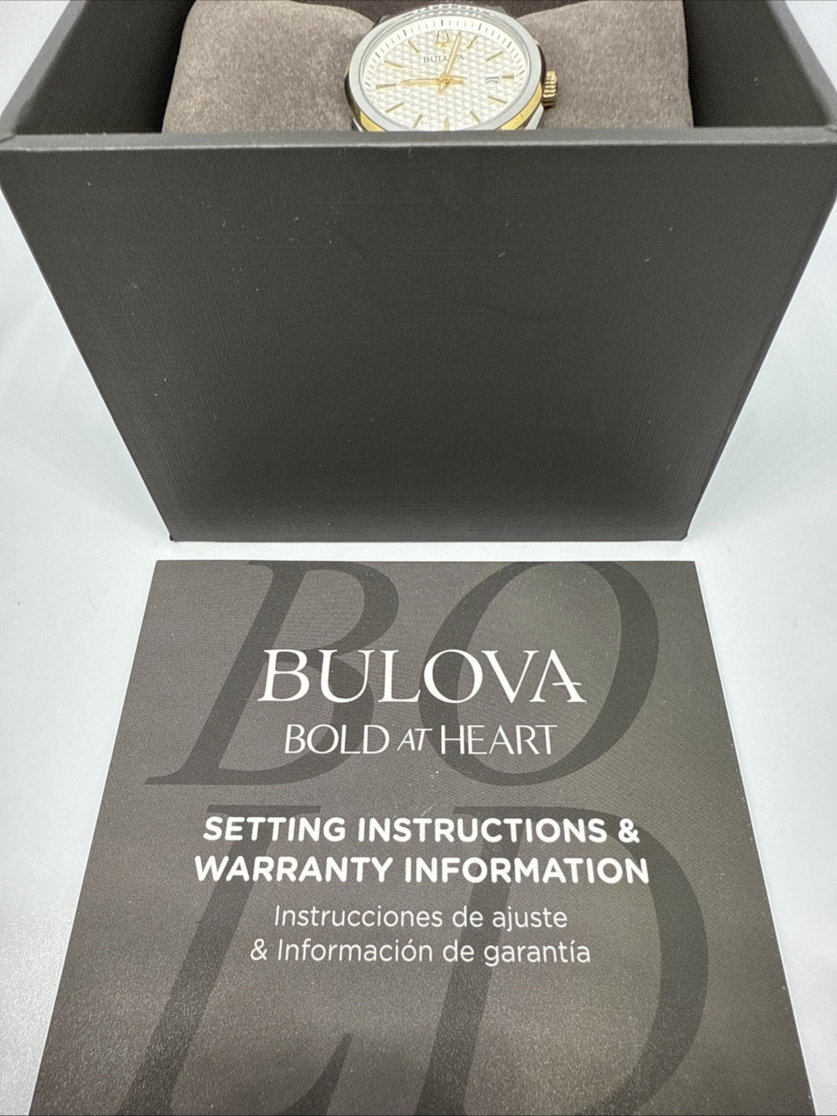 Bulova 98L323 Women's 29mm Two Tone Stainless Steel Quartz Watch NWT