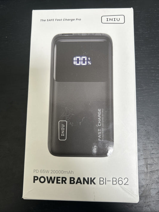 Power Bank, 20000mAh 65W USB C Laptop Portable Charger, PD QC Fast Charging 3...