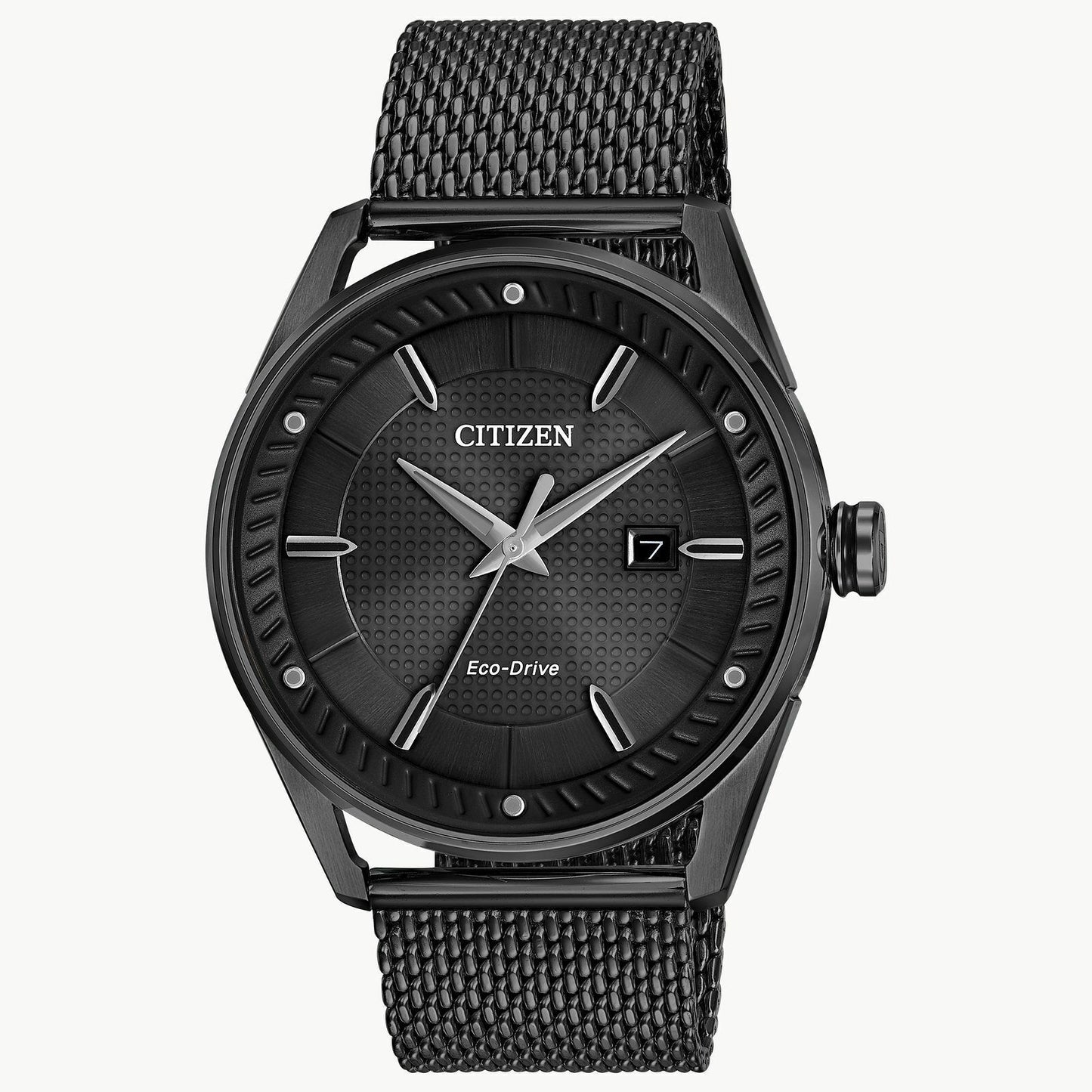 Citizen Men's Watch BM6988-57E Eco-Drive Black Dial Solar Mesh Stainless Steel