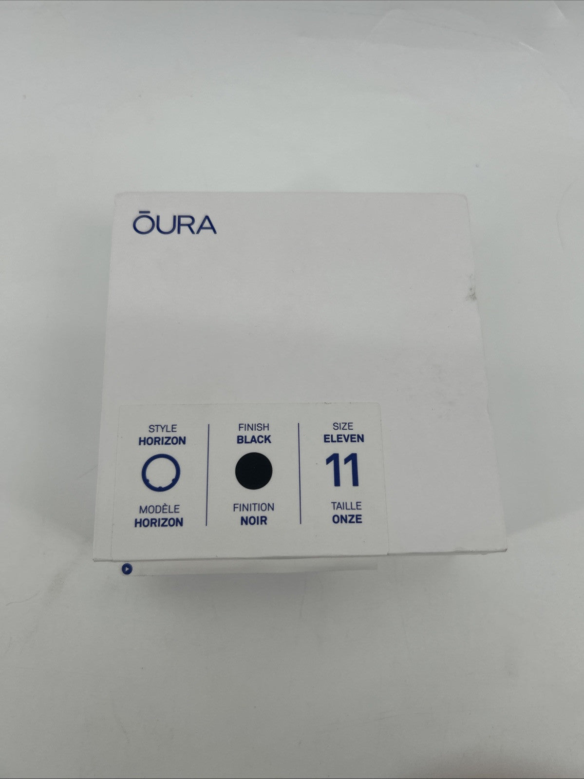 Oura Ring Horizon Gen 3 Smart Fitness Activity Tracker Black Noir US Size 11