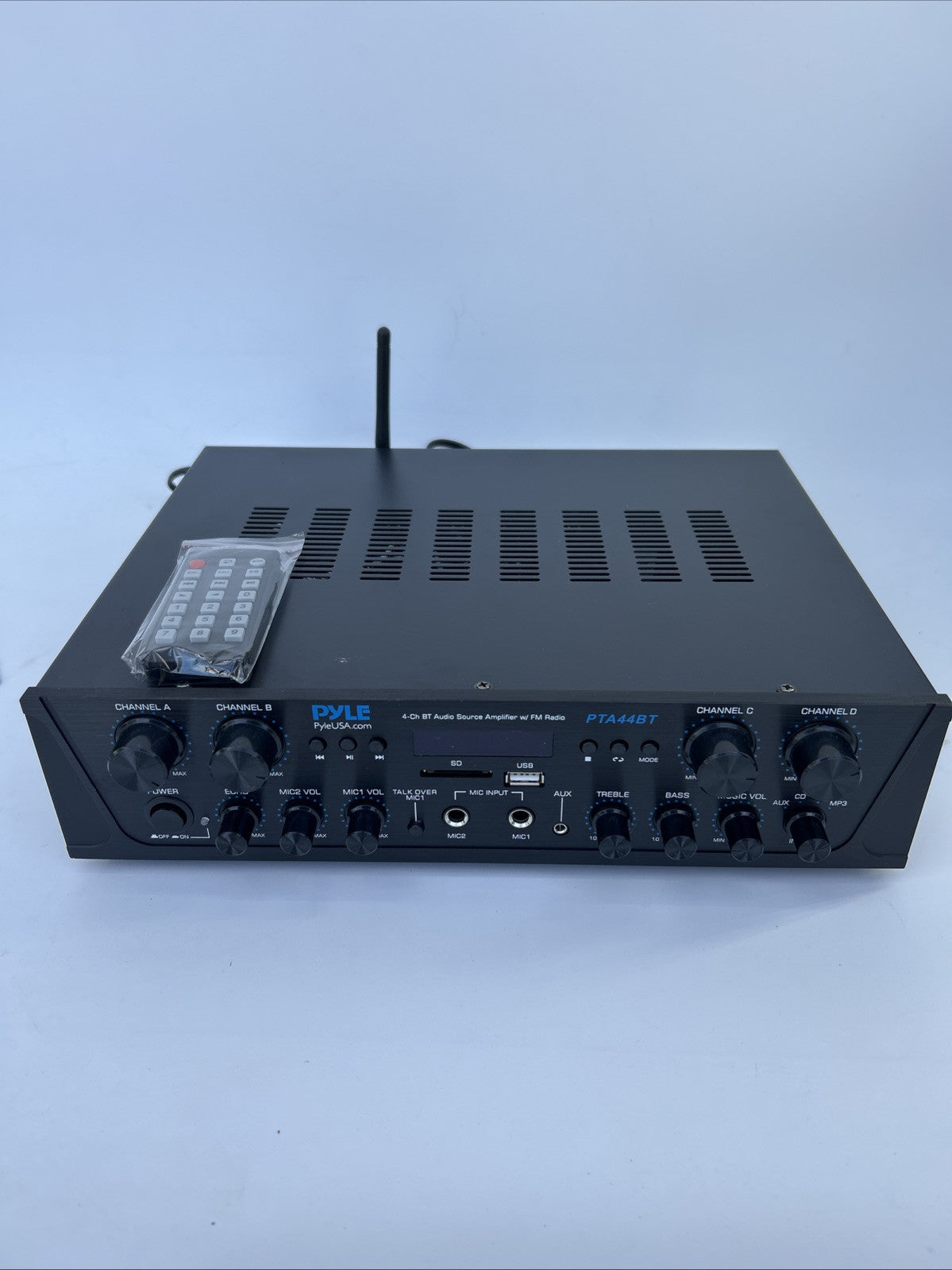 PYLE PTA44BT Bluetooth Home Audio Amplifier, 4-Ch. Audio Source Stereo Receiver