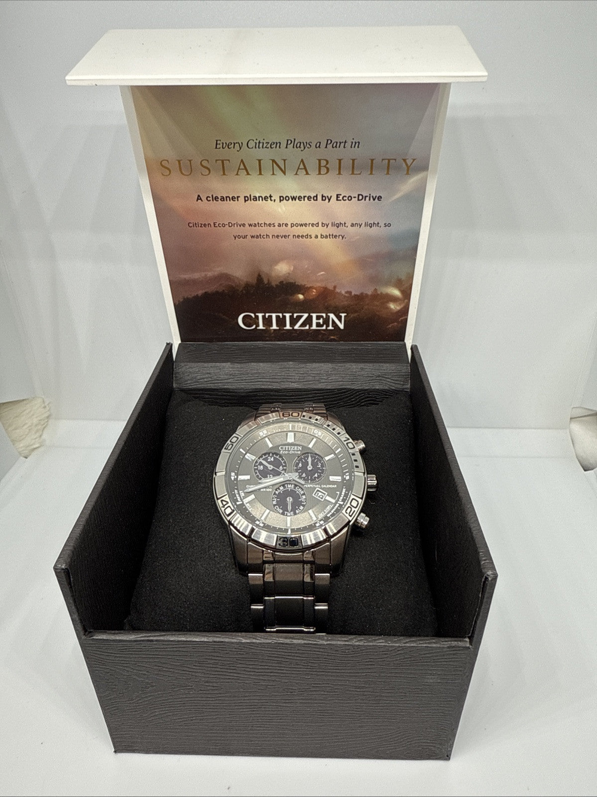 CITIZEN Eco-Drive Perpetual Calendar Chronograph Men's Watch - BL5450-54H - $575