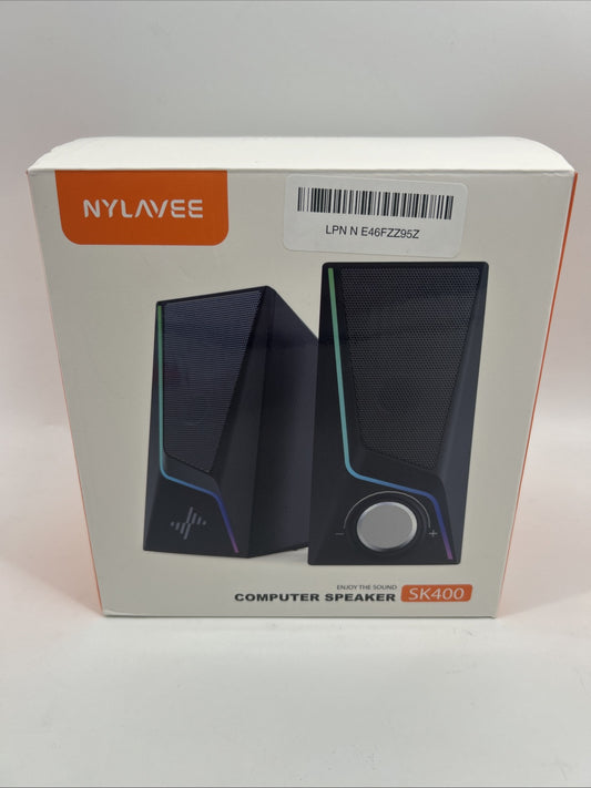 Computer Speakers PC Speakers with 6 Lighting Modes USB Powered Computer Spea...