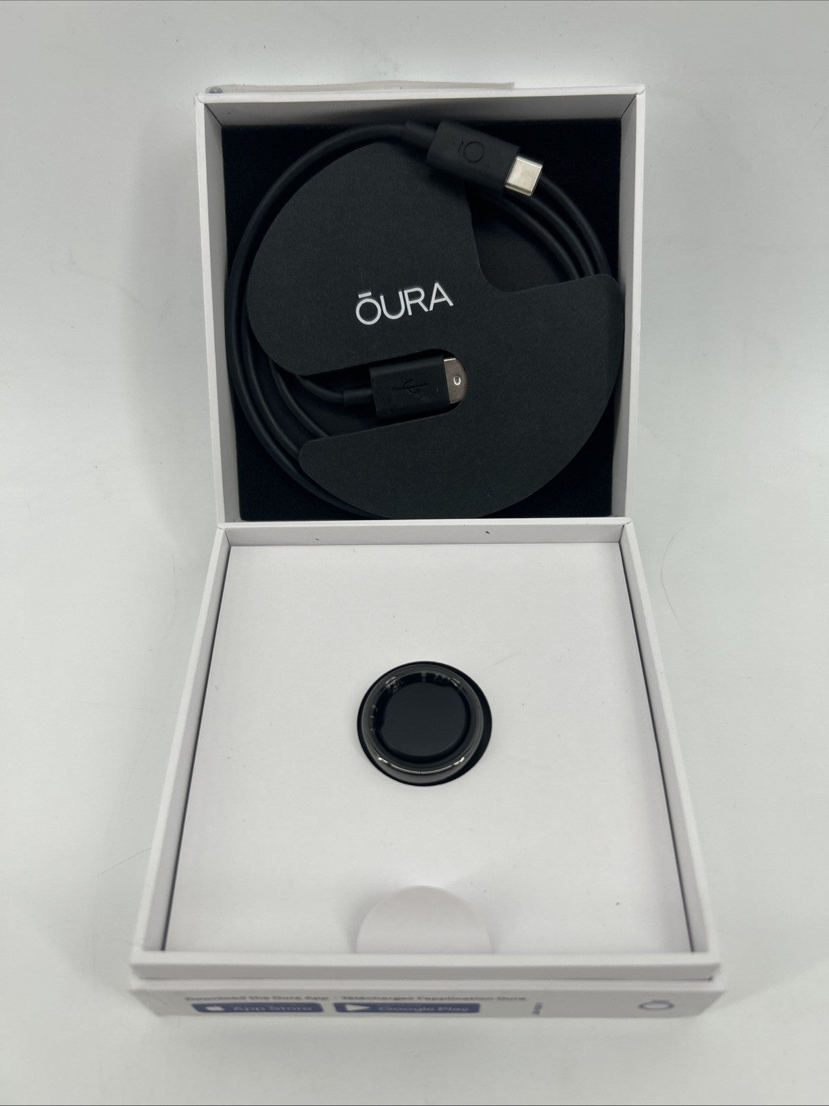 Oura Ring Horizon Gen 3 Smart Fitness Activity Tracker Black Noir US Size 11