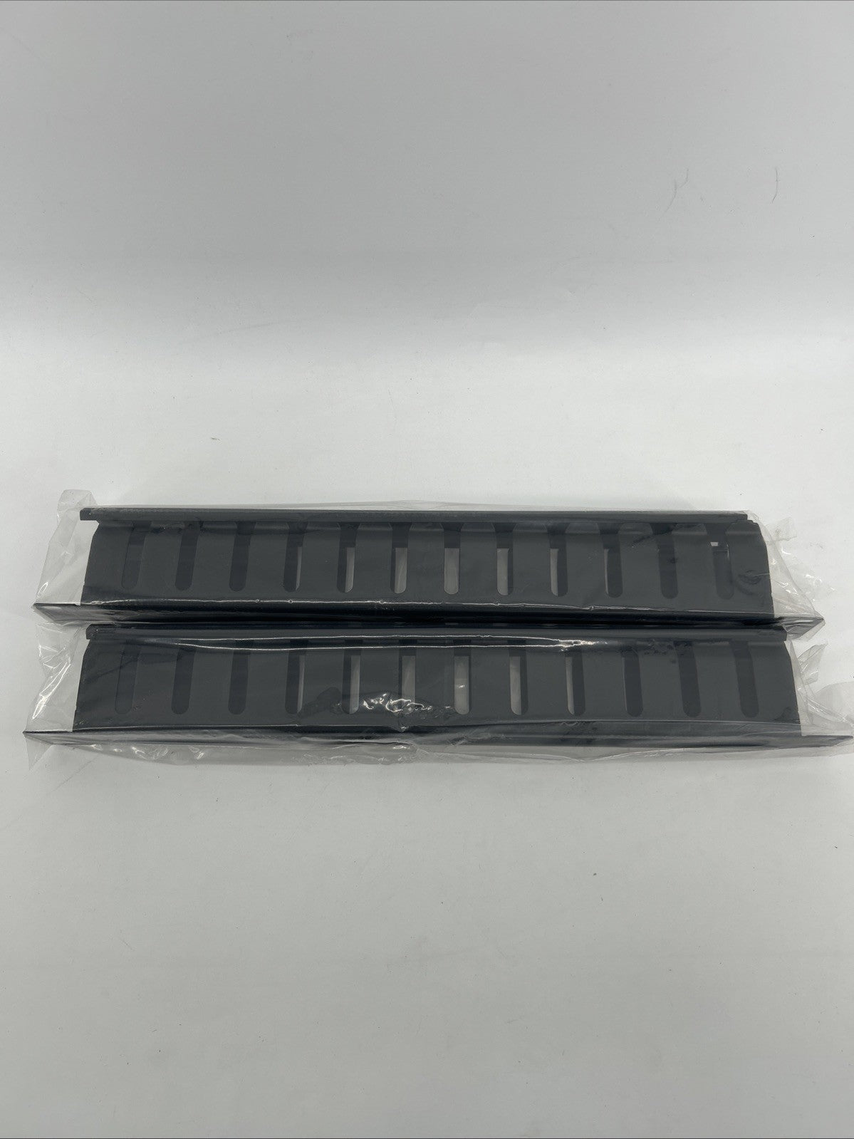 QiaoYoubang 2 Pack Metal 1U Cable Manager - Horizontal Rack for 19” Cabinets