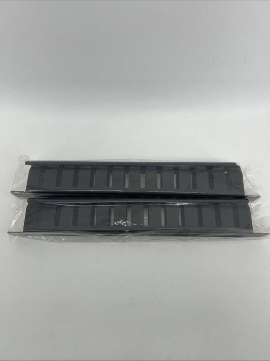 QiaoYoubang 2 Pack Metal 1U Cable Manager - Horizontal Rack for 19” Cabinets