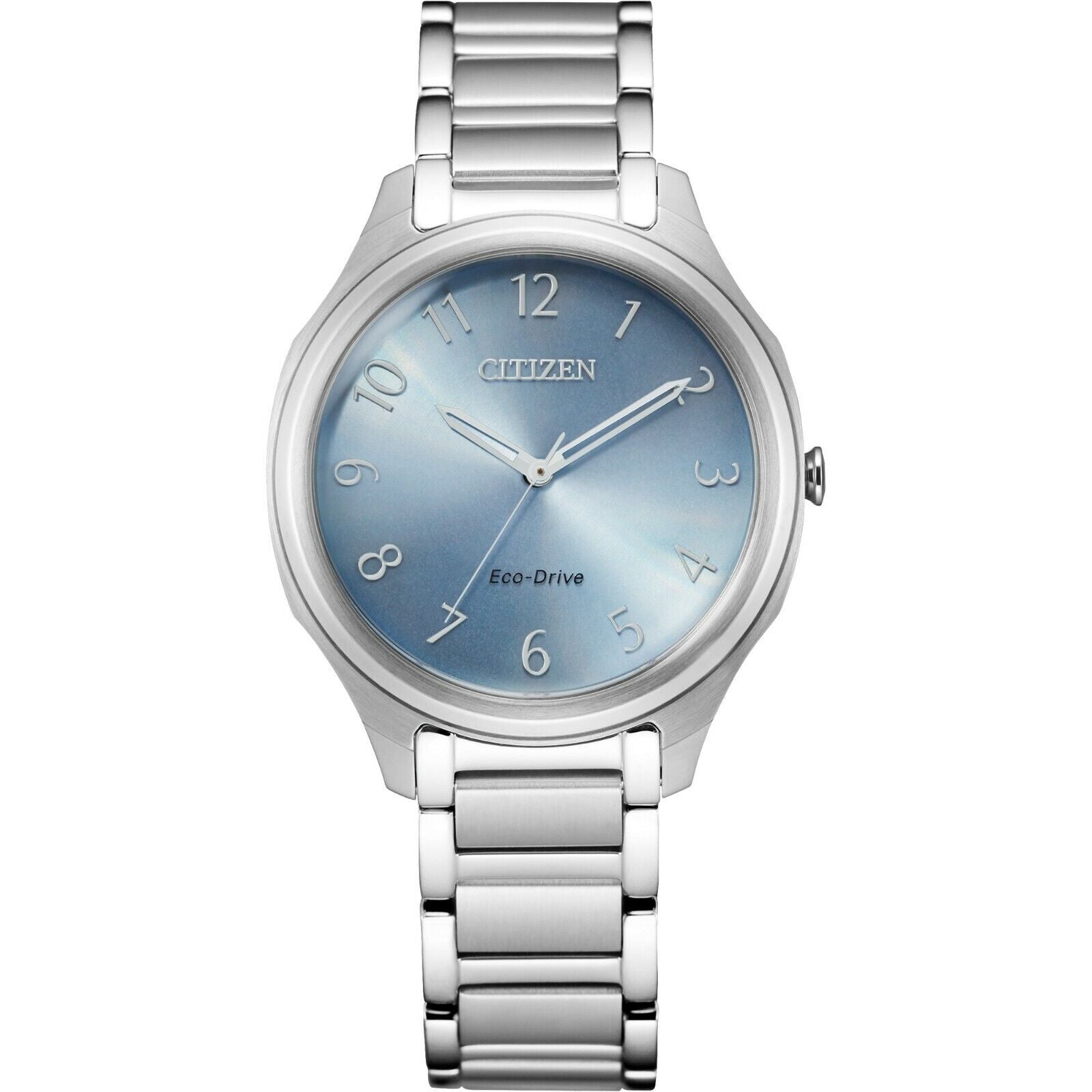 Citizen 35mm Silver Stainless Steel Case with Silver Stainless Steel Strap...