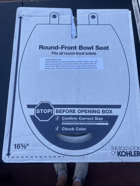 Kohler- 35828-A-0 - Round-Front - White - Toilet Seat -  16 5/8'x14 3/16