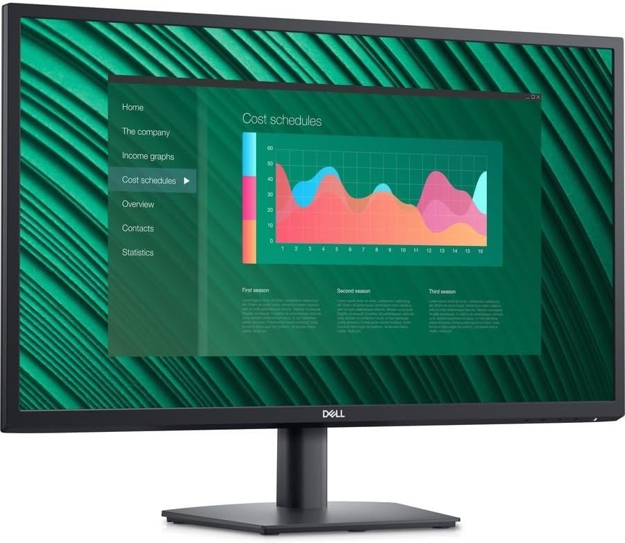 Dell E2723H 27 FHD Monitor - 1920x1080, 300 Nits, Anti-Glare, 16.7M Colors